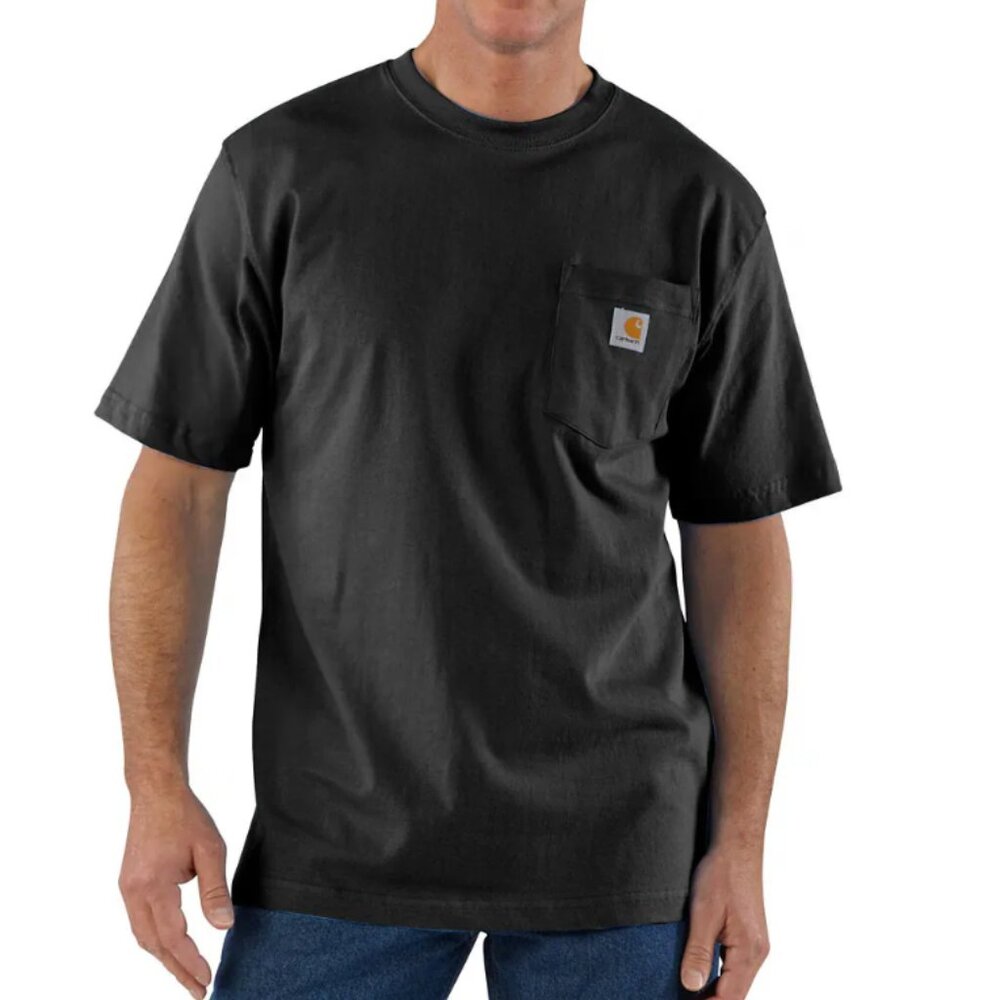 Carhartt • Men's Loose Fit Short-Sleeve Pocket T-Shirt • Size Large • Black